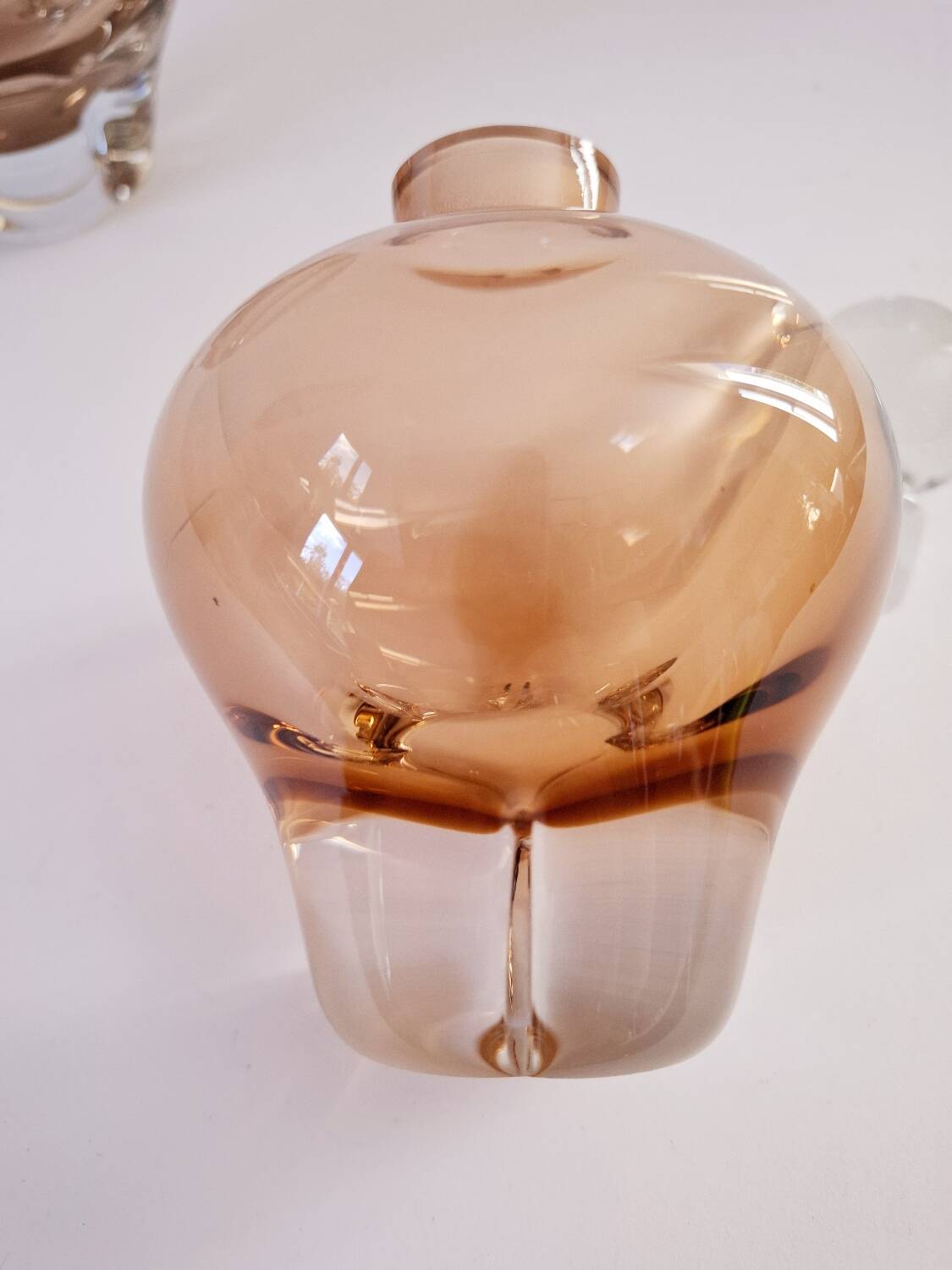 A pair of submerged glassware from the 1940s.