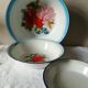 Set of 3 enameled sheet metal dishes