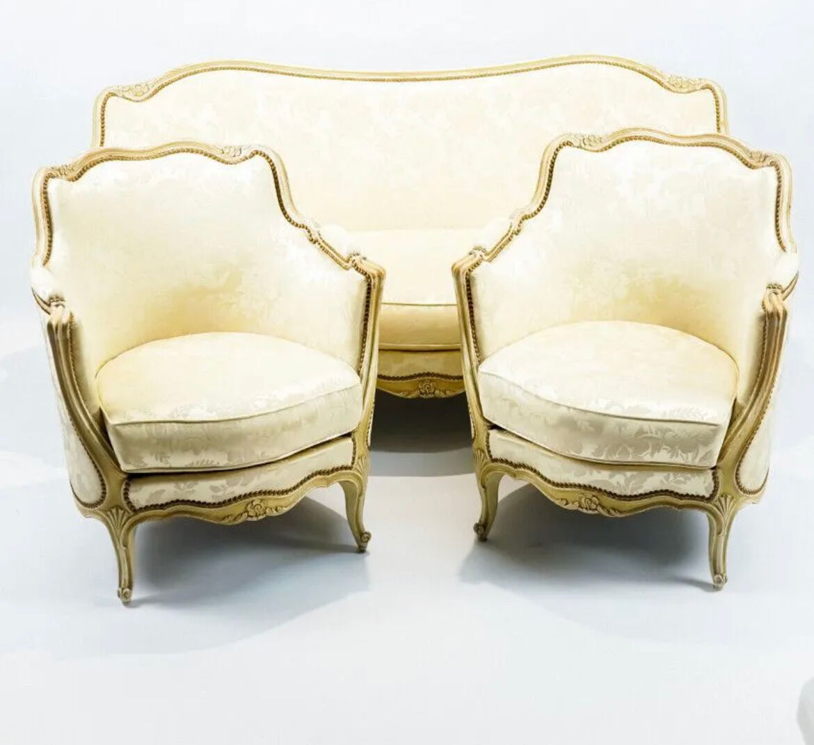Salon Louis XV sofa and two armchairs