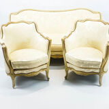 Salon Louis XV sofa and two armchairs