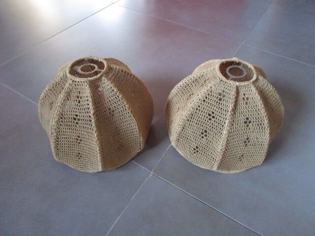 Pair of vintage lampshades
