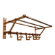 Copper cloakroom coat rack, 1930