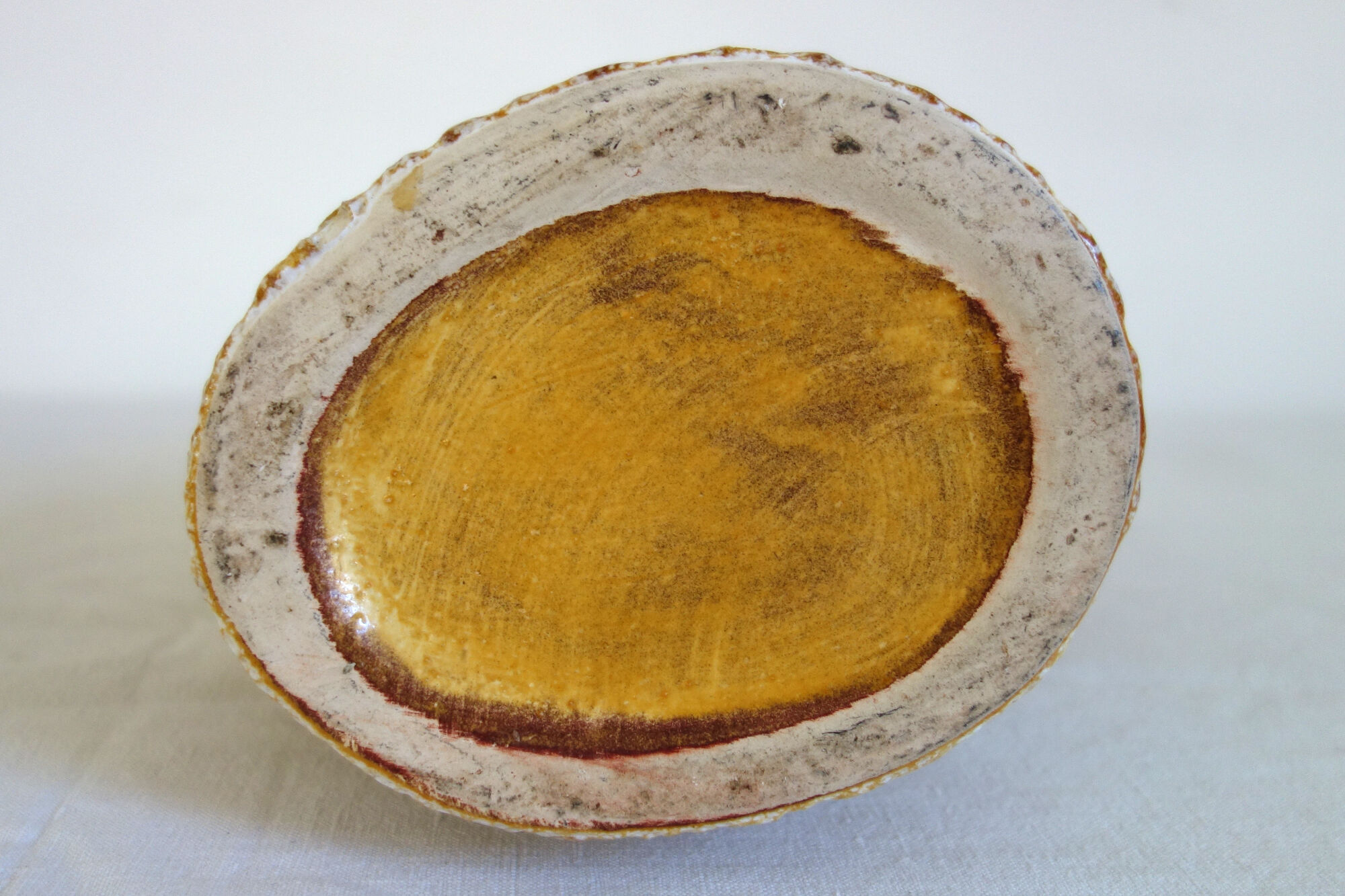 Vase fat lava Vallauris 60s