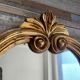 Vintage gold baroque mirror from the 1970s.
