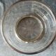 Crystal salad bowl cut and strapping and foot in solid silver poincon minerva