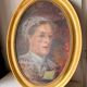 Antique Portrait Oil Painting With Wooden gilded frame 58cm x 45cm