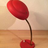 Vintage 50s red flexible desk lamp