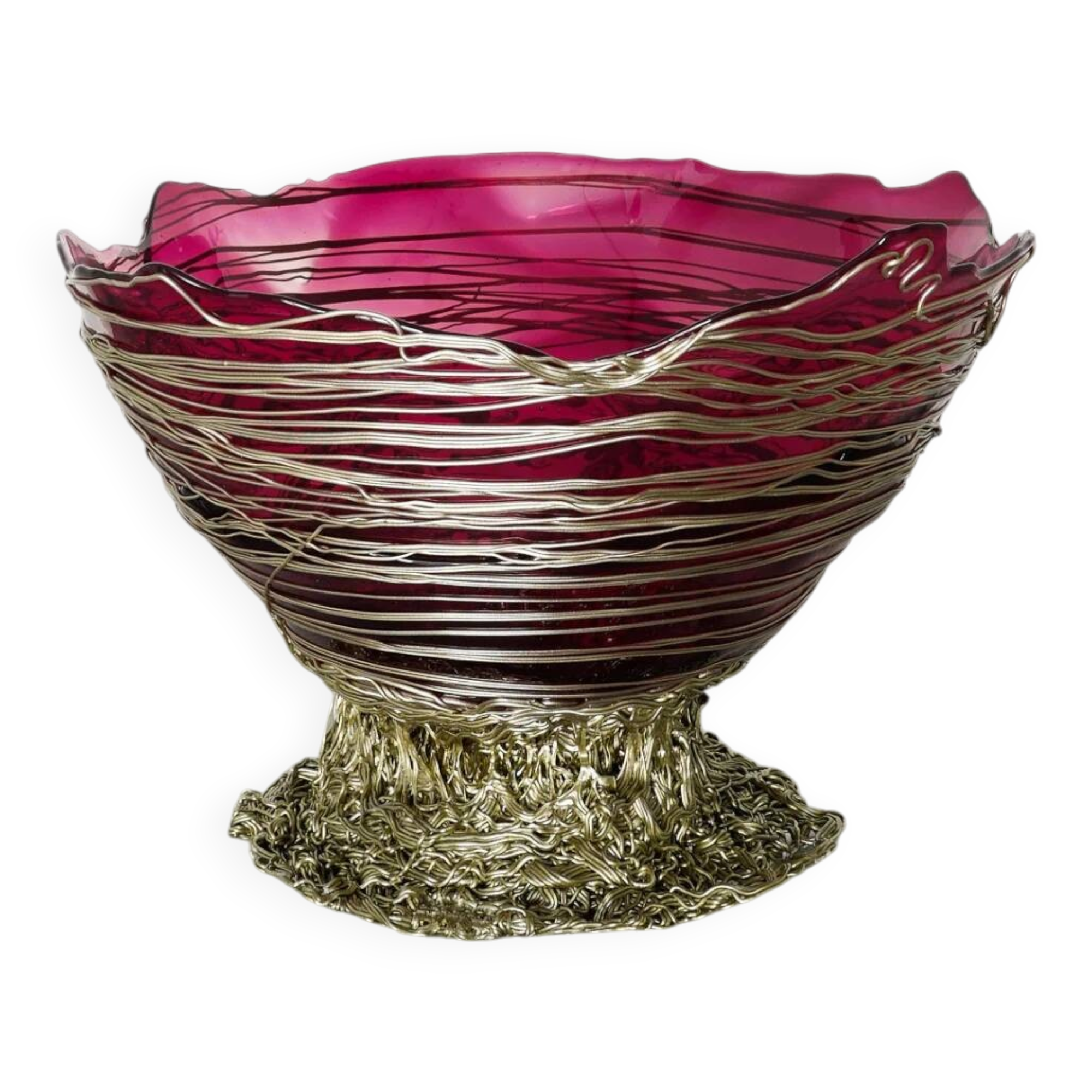 Large Contemporary "Ogiva Basket" Bowl by Gaetano Pesce