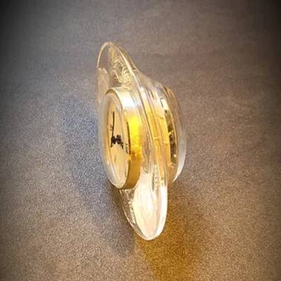 Vintage quartz crystal alarm clock