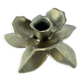 Bougeoir Fleur en Laiton, 1970