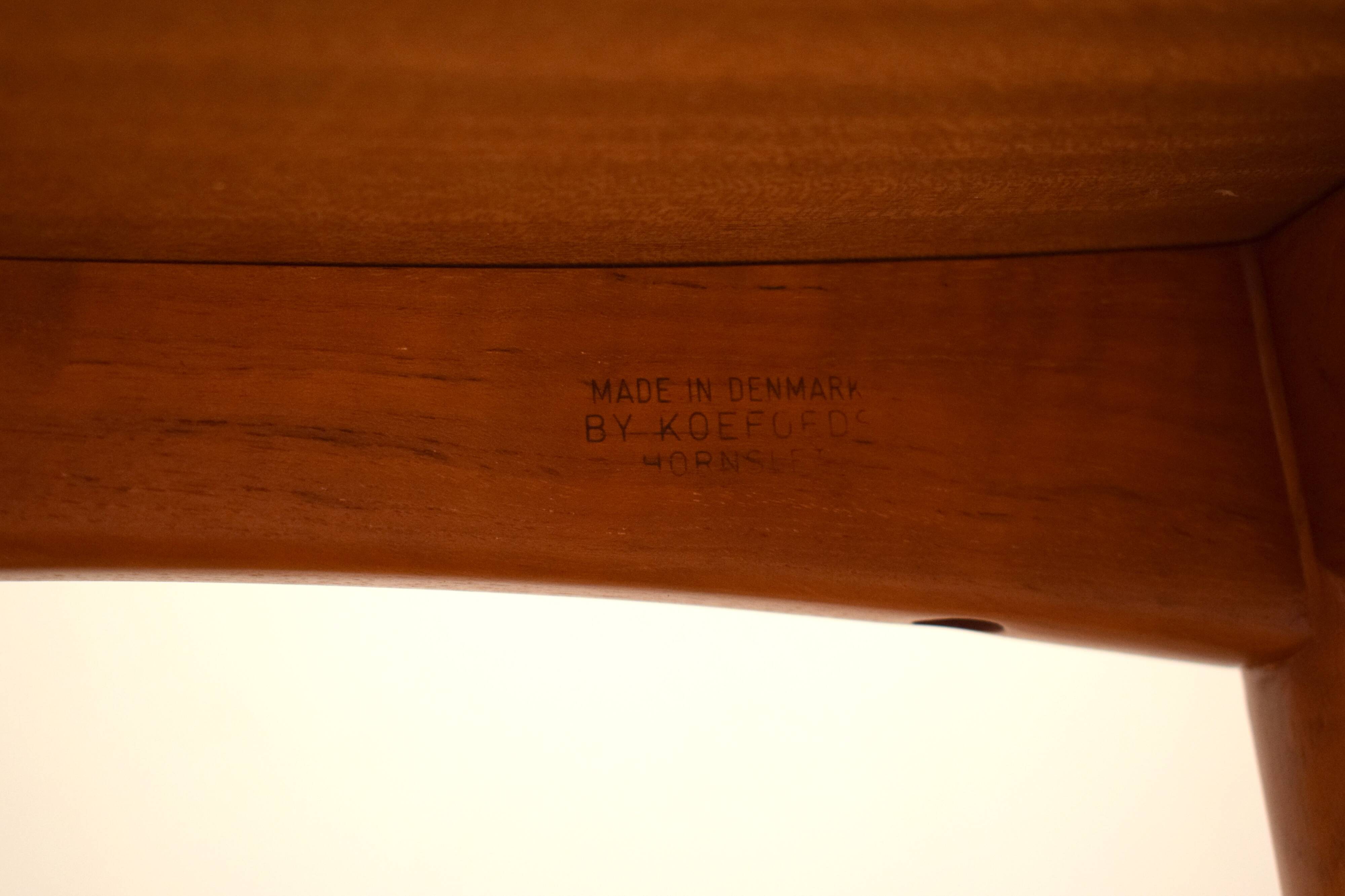 Mid-Century Teak Eva Chair by Niels Koefoed for Koefoeds Hornslet, 1960s, Set of 6