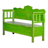 Banc ancien en pin, années 1920