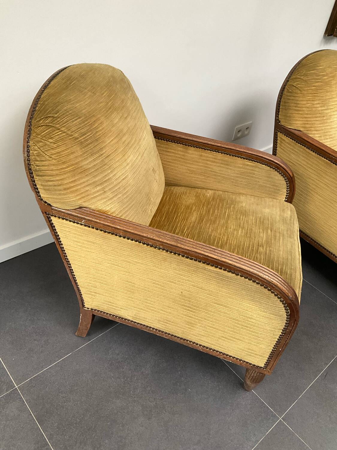 Pair of Art Deco armchairs