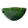 Transparent green salad bowl