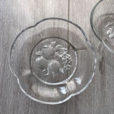 Set of 2 glass raviers