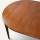 Table ronde de repas extensible danoise en teck – Années 1960