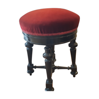 Tabouret de piano Napoléon III