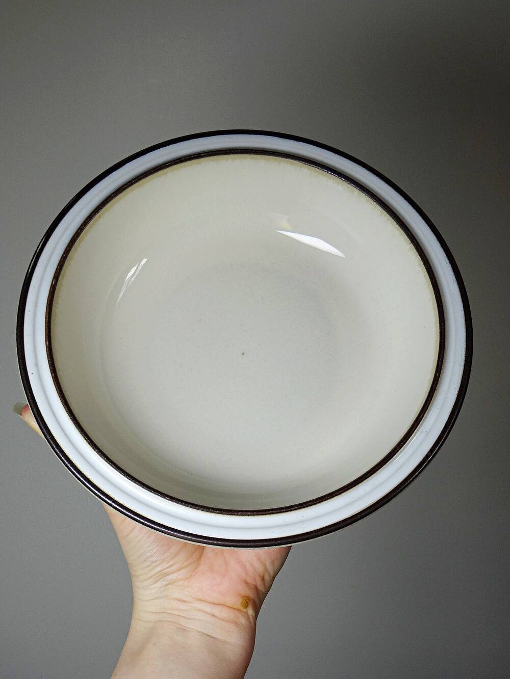 8 bowls/deep plates Denby England in stoneware vintage 80s-90s
