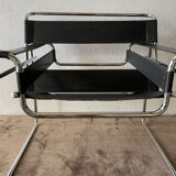 Wassily armchair by Marcel Breuer black