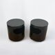 Pair of Black Giano Vano Tables by Artemide Italy 1970s