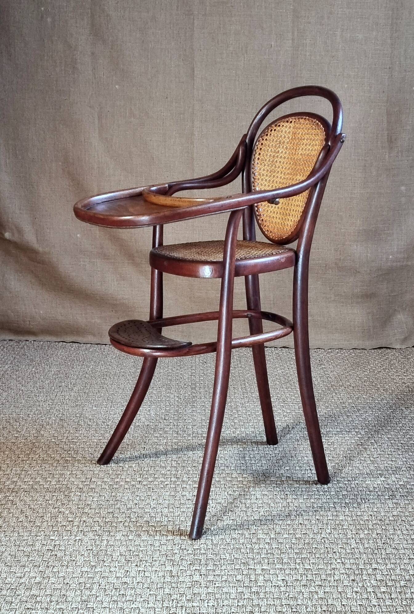 Thonet baby and child high chair, circa 1900-1910