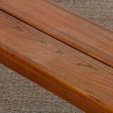 Vintage bench in solid elm produced by Maison Regain, 1980