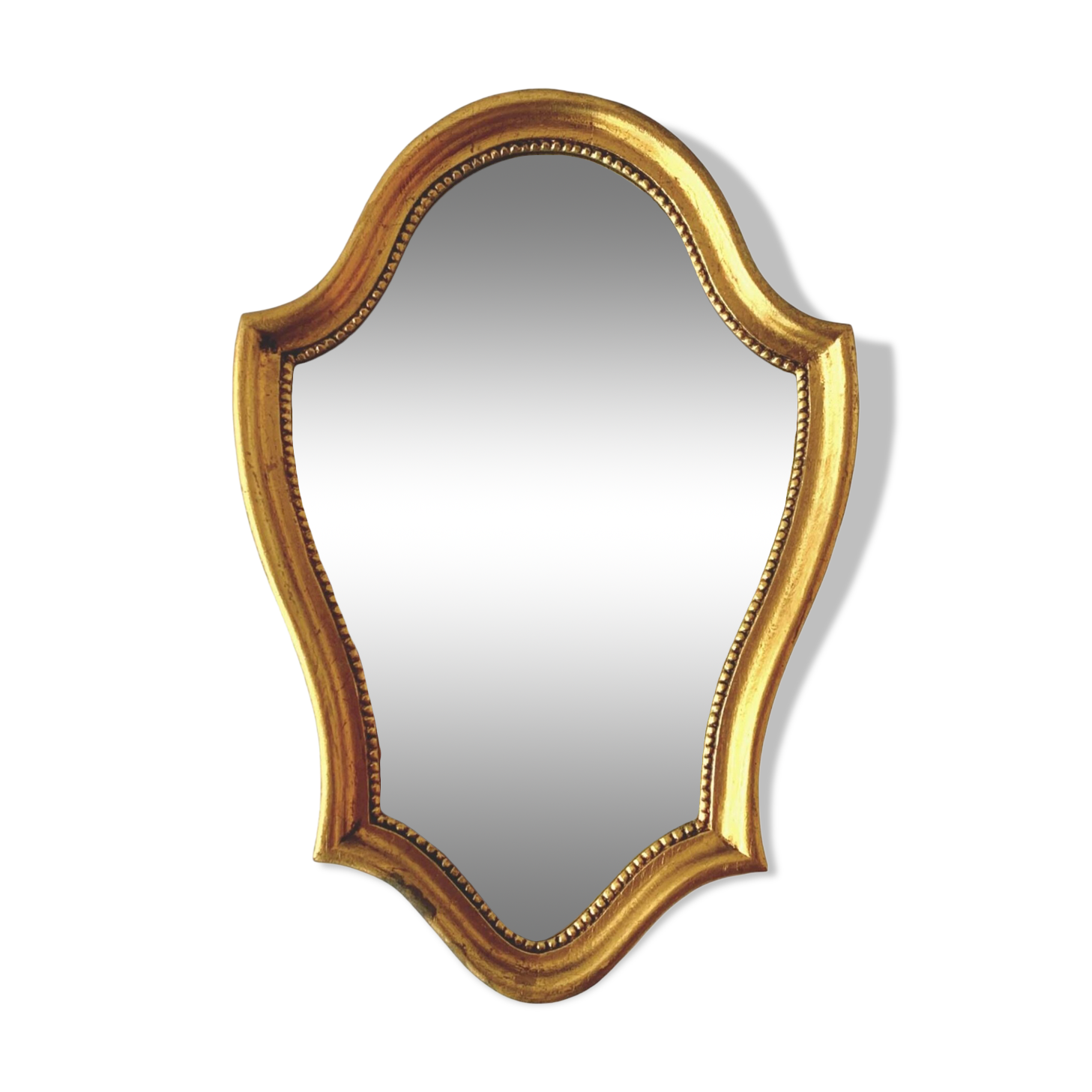 Vintage wall mirror in gilded wood