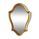 Miroir mural vintage en bois doré
