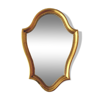 Vintage wall mirror in gilded wood