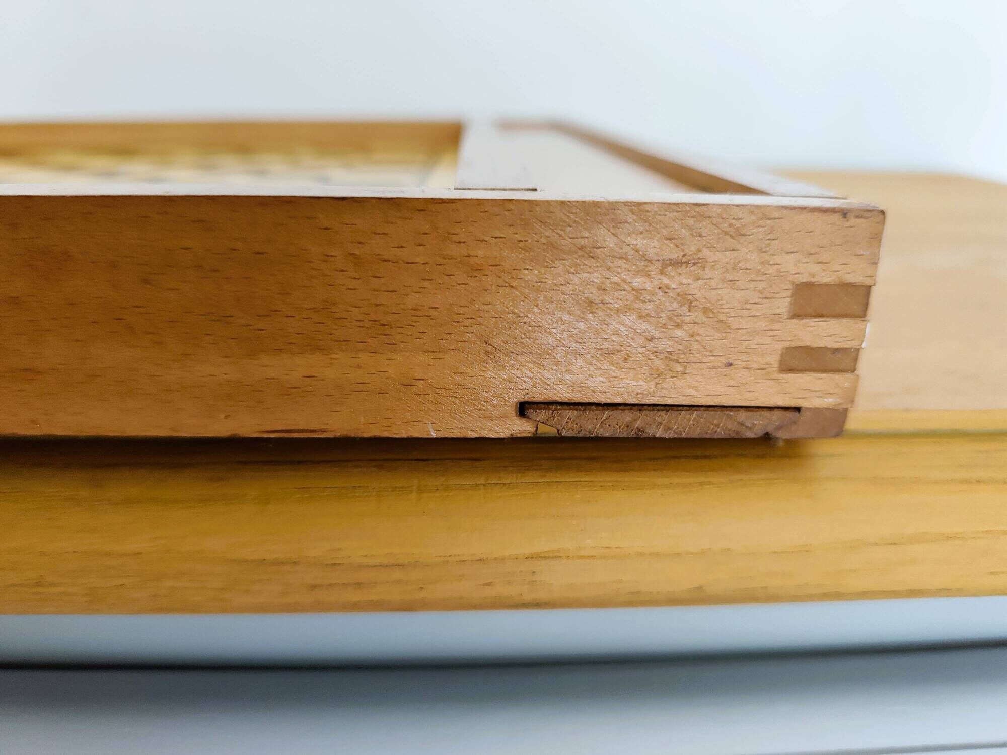 Reversible vintage wooden game board