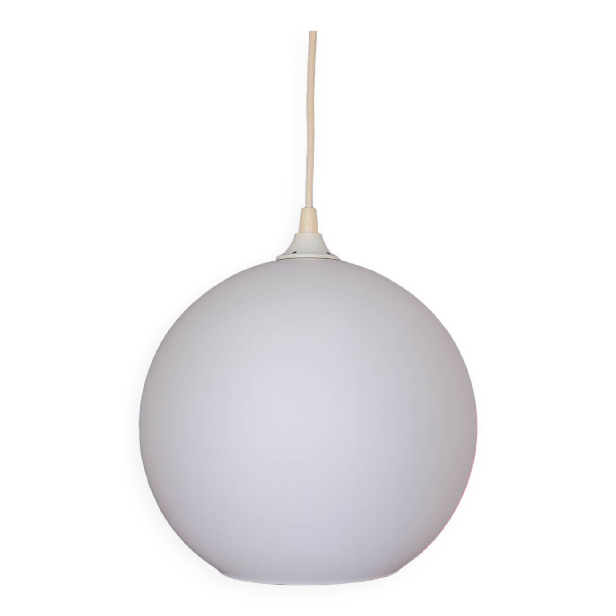 Suspension boule en verre années 70