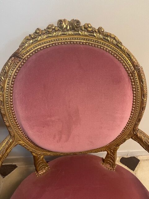 Pair of armchairs Louis XVI style Napoleon III