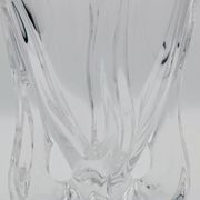 Art Vannes France - Large Sculptural Free-Form Vase - Solid Crystal 1950