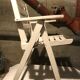 Garden white wood armchairs