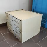 A metal box two drawers 1960