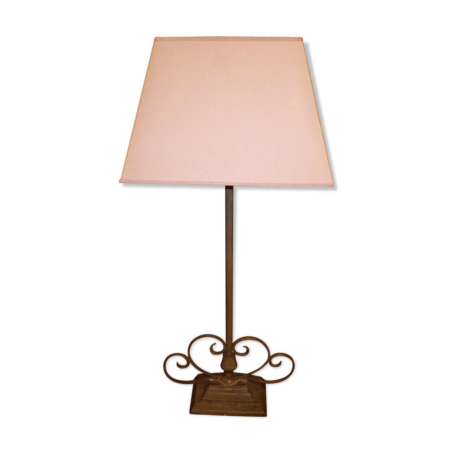 Show lamp/burau to lay in wrought iron - 70s