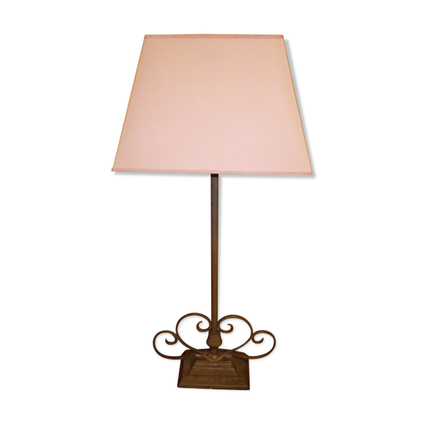 Lampe de salon/burau à poser en fer forgé années 70 — Beyit