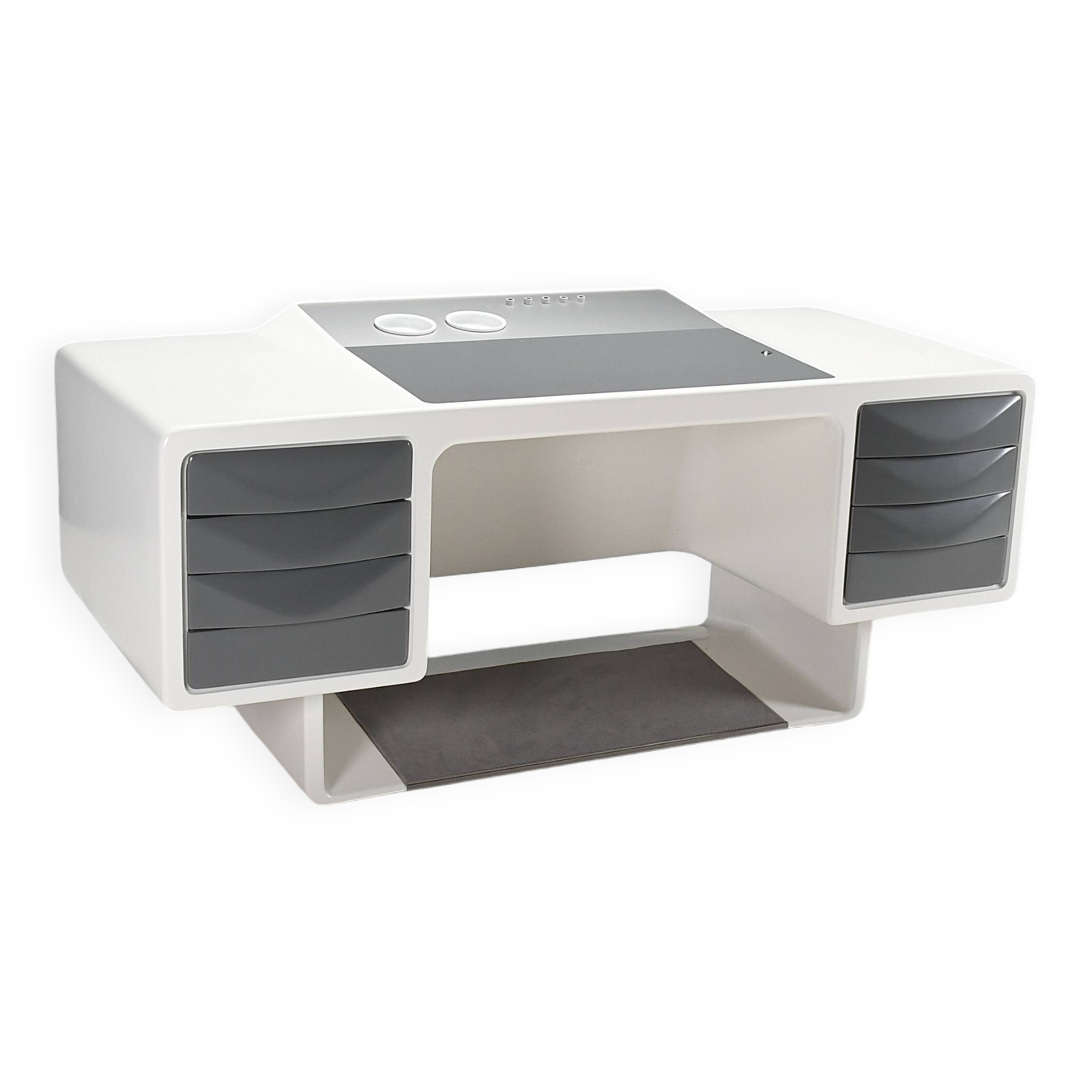 Rare Fiberglass Directors Desk by Ernest Igl for Wilhelm Werndl, 1970s