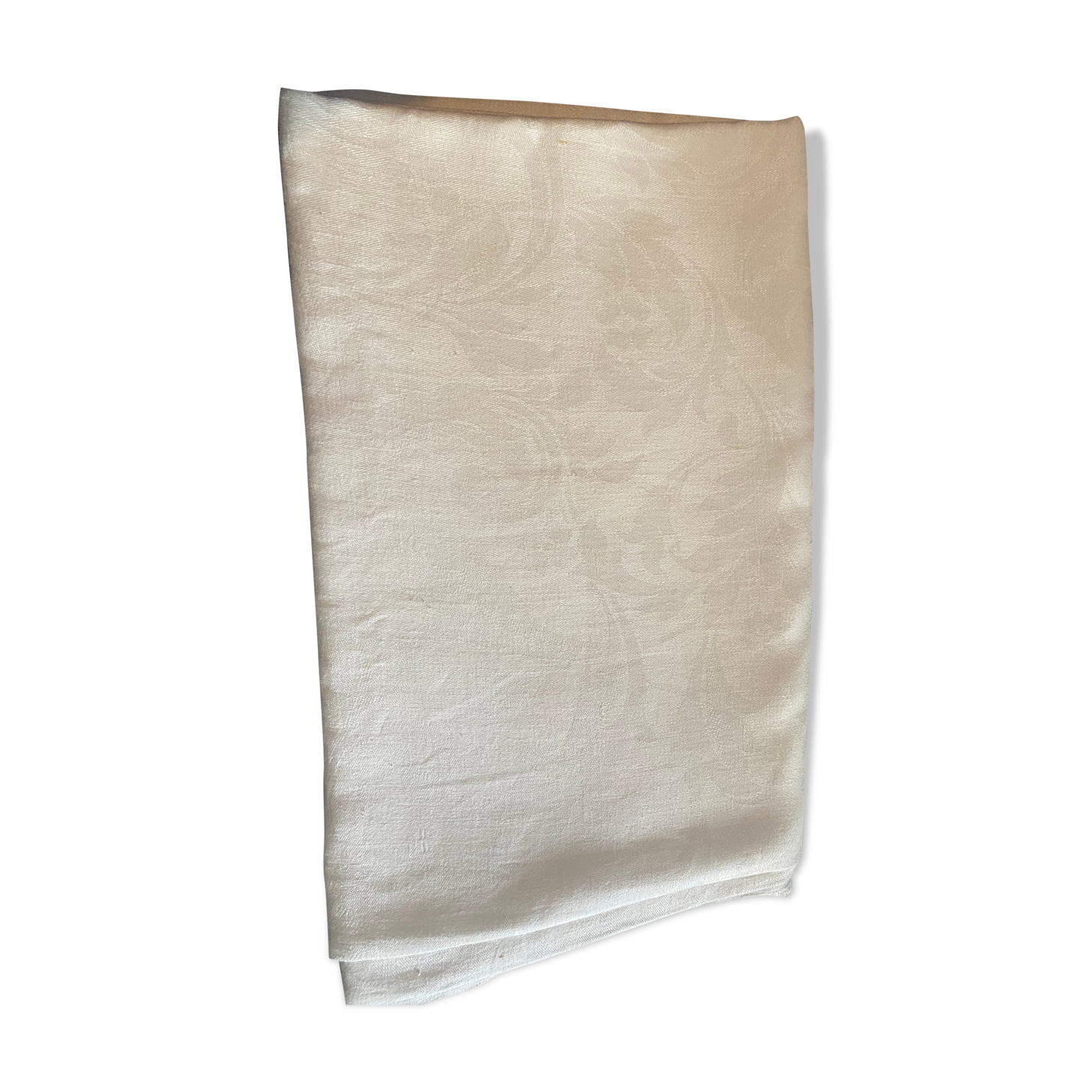 White linen tablecloth