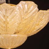 Dubai, Murano Glass Gold Flush Mount, 1970s