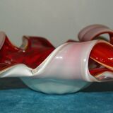 Multi-layer Murano pocket emptier encrusted with gold glitter