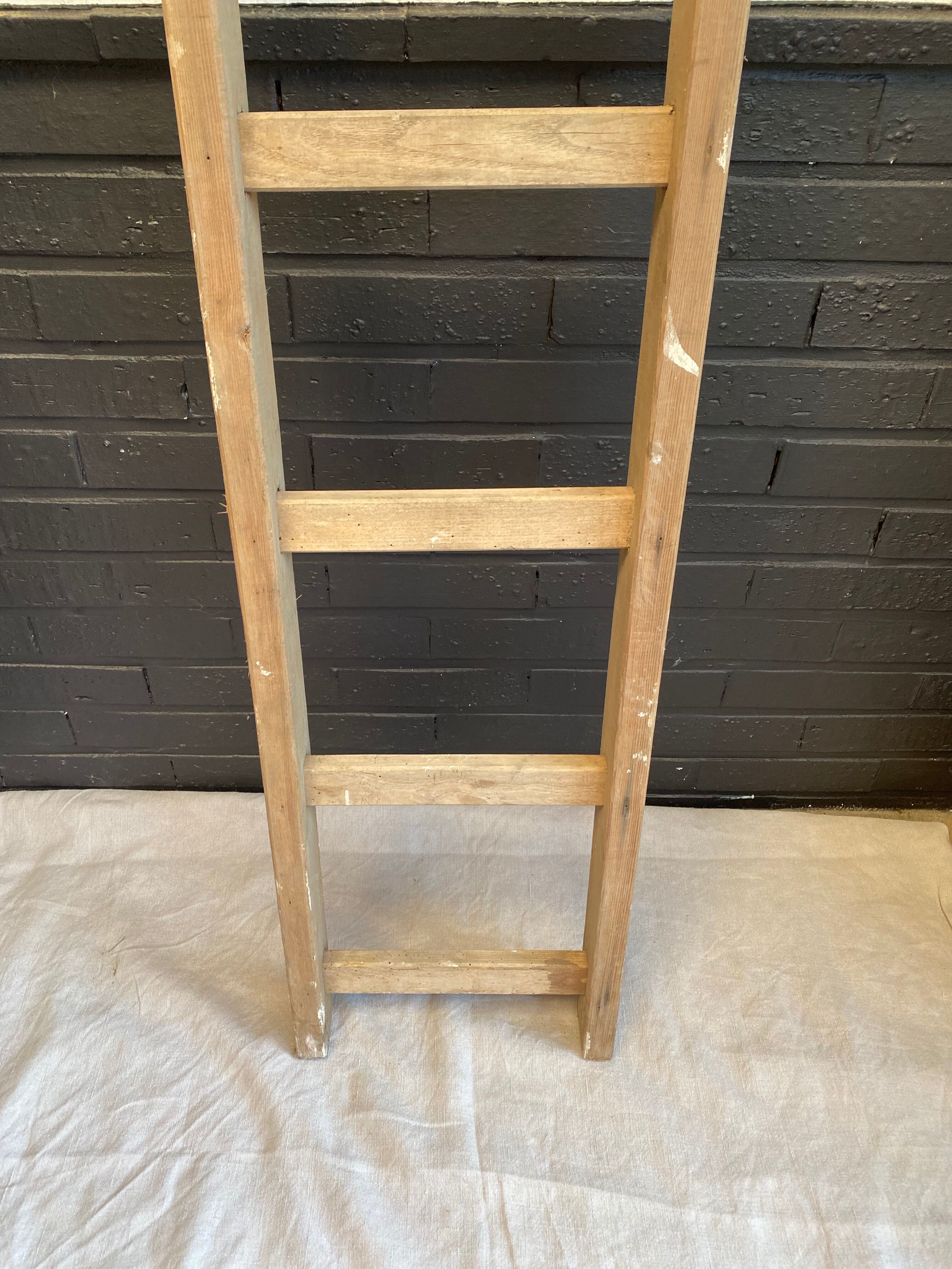Wooden farm ladder