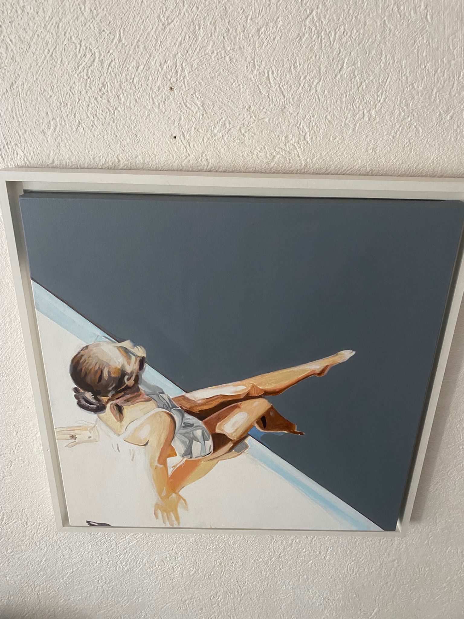 Peinture femme assise