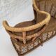 Vintage rattan confidant sofa