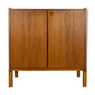 Slim teak cabinet swedish midcentury 1960s