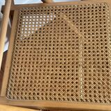 Vintage folding chair, rattan cane for Habitat, circa 70/80