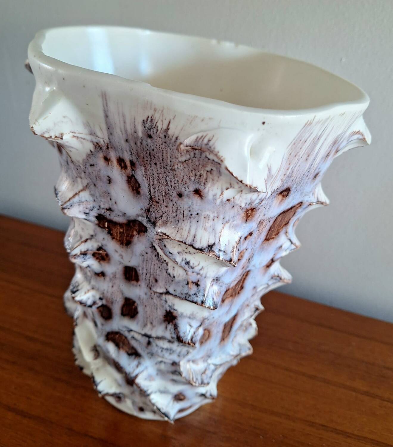 Large vintage Vallauris vase, old ceramic
