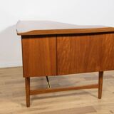 Bureau vintage Boomerang en teck par Peter Løvig Nielsen, Danemark, 1970