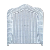 White rattan headboard