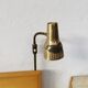 Vintage Scandinavian bed and lamp signed NK 1959